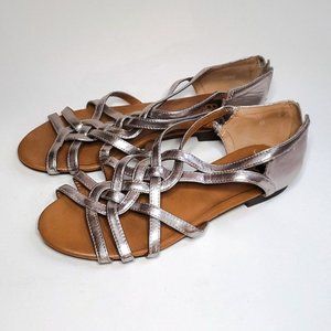 BC metallic grey sandals